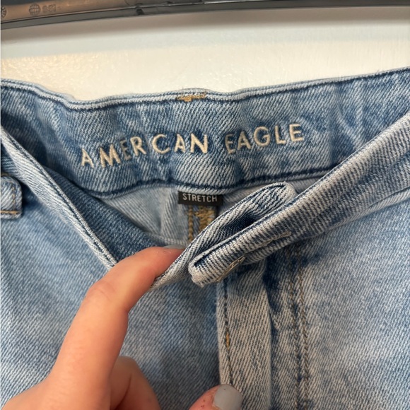 American Eagle Outfitters Light Blue Distressed Boyfriend Jeans - Picture 2 of 4